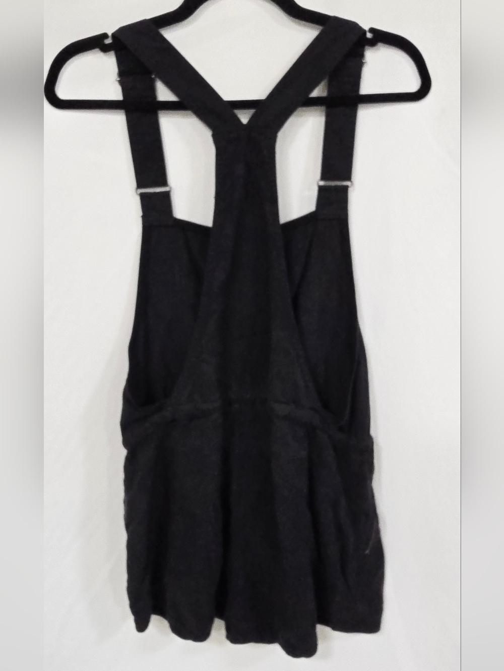 Aritzia Wilfred Free women S Beatriz romper overalls shorts black minimalist - Picture 8 of 10